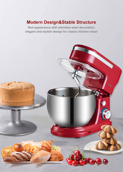 6-speed Kitchen Food Stand Mixer - BeChef