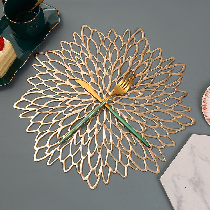 Flower Bronzing PVC Placemat - BeChef