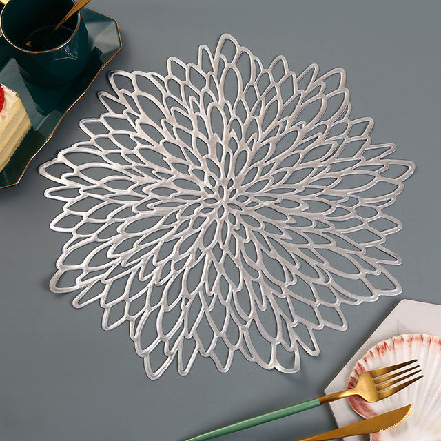 Flower Bronzing PVC Placemat - BeChef