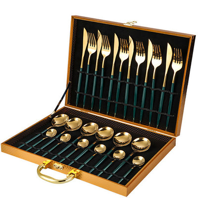 24PCS Cutlery Set Stainless - BeChef