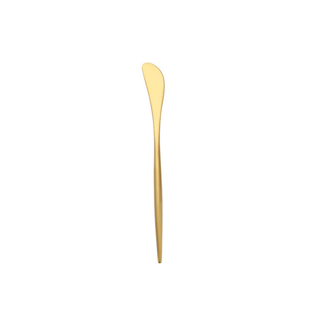 Gold Cutlery Set Forks Knives Spoons - BeChef