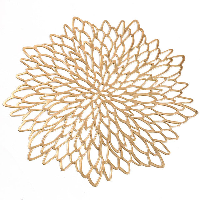 Flower Bronzing PVC Placemat - BeChef