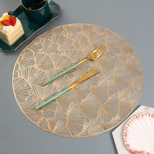 Flower Bronzing PVC Placemat - BeChef