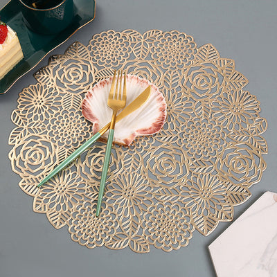 Flower Bronzing PVC Placemat - BeChef