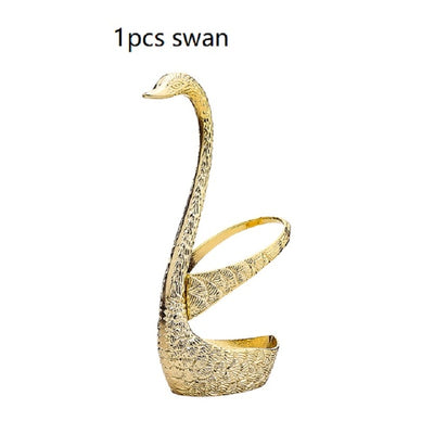 7 Pcs Swan Base Holder Dinnerware Set - BeChef