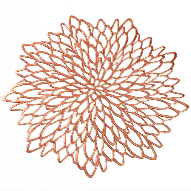 Flower Bronzing PVC Placemat - BeChef