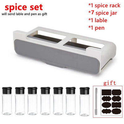 Kitchen Spice Rack Self-adhesive = - BeChef