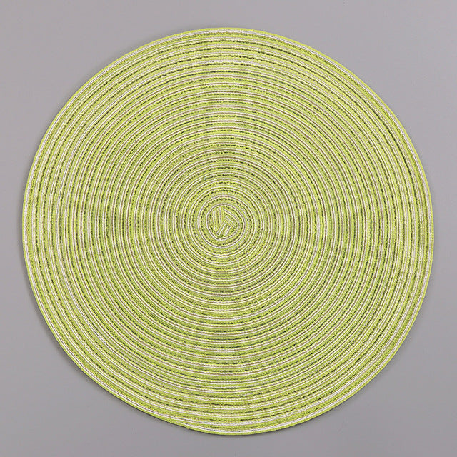 Round Woven Nordic Style Non-slip Placemat - BeChef