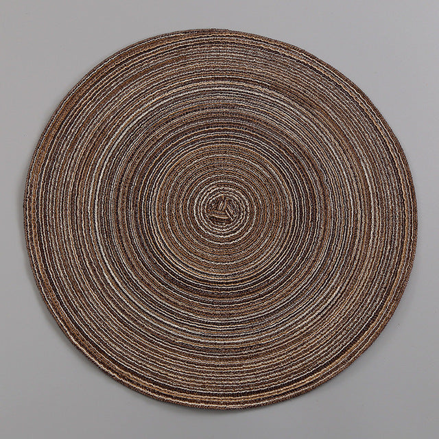 Round Woven Nordic Style Non-slip Placemat - BeChef