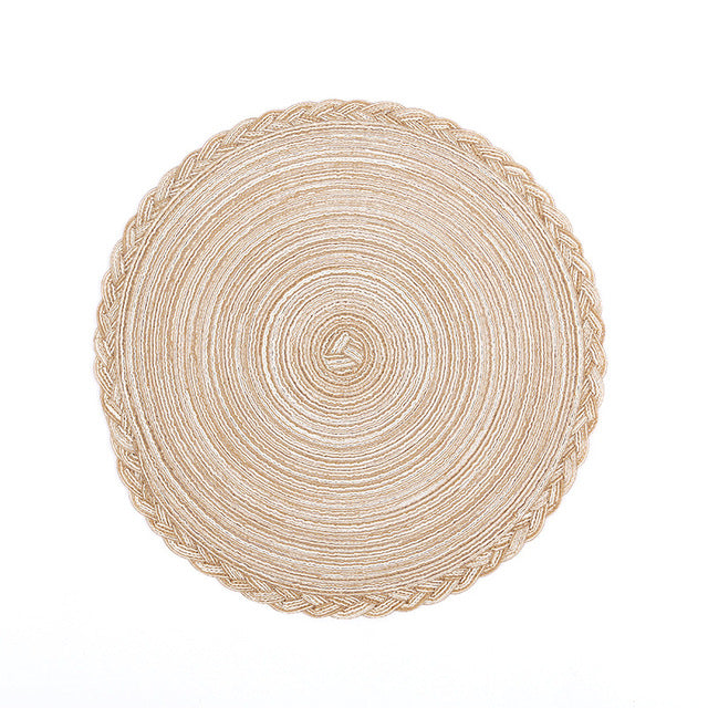 Round Woven Nordic Style Non-slip Placemat - BeChef