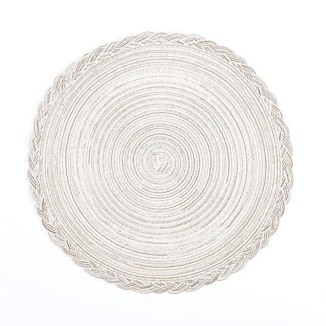 Round Woven Nordic Style Non-slip Placemat - BeChef