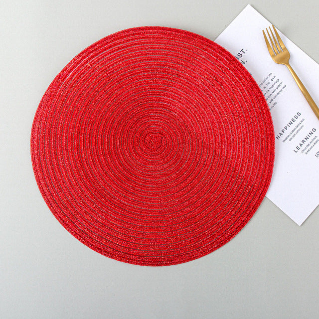 Round Woven Nordic Style Non-slip Placemat - BeChef