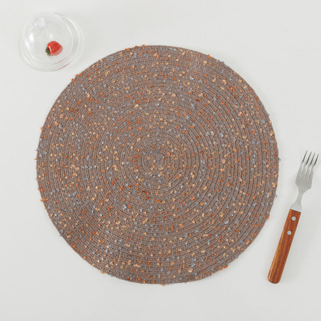 Round Woven Nordic Style Non-slip Placemat - BeChef